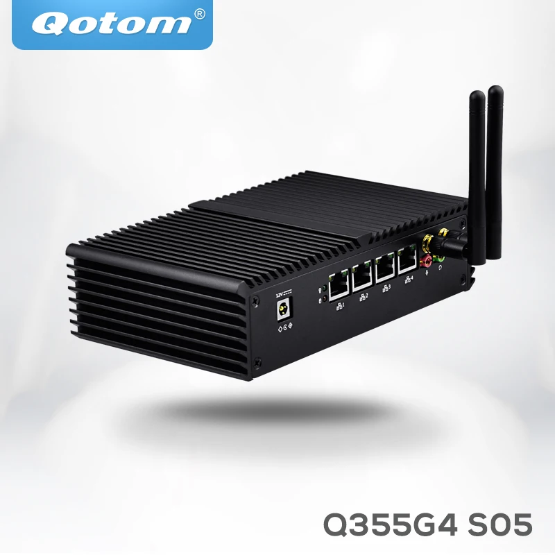 Бесплатная доставка! 4 порта Gigabit LAN Мини ПК Celeron 3215U/Core i3/Core i5 5250 с помощью pfsense как