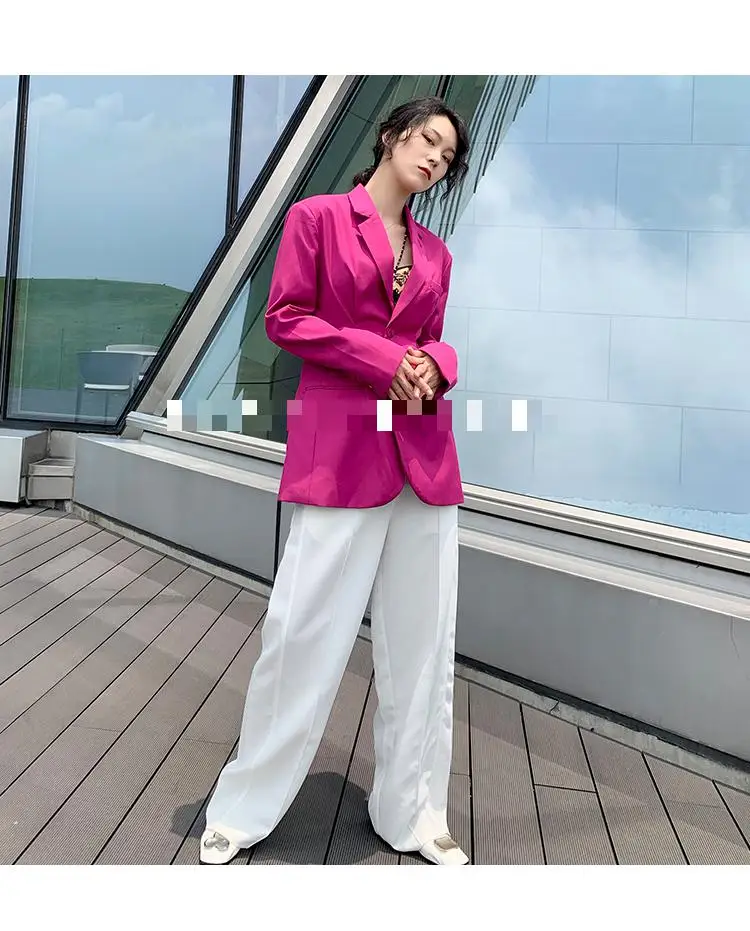 Женские прямые брюки GETSPRING белые с высокой талией Универсальные Длинные