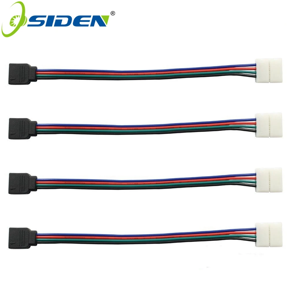 Удлинительный кабель OSIDEN 10 мм 4 pin 15 см без провода для smd 5050 Светодиодная лента