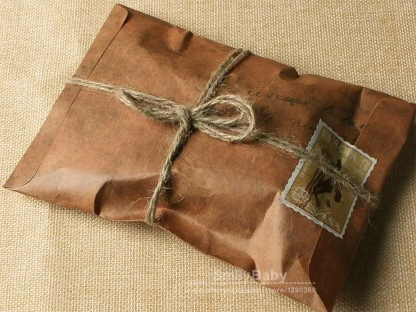 50 шт.-16x11 см(6," x 4,3") Винтажный конверт, Подарочный упаковочный конверт, Обложка для хранения открыток, бумажный пакет