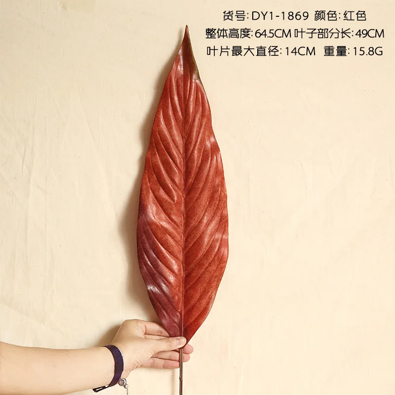 5 Pcs/Lot Artificial Plants Crack cloth leaves autumn artificial flowers home decoration wedding fake plants Leaf | Дом и сад
