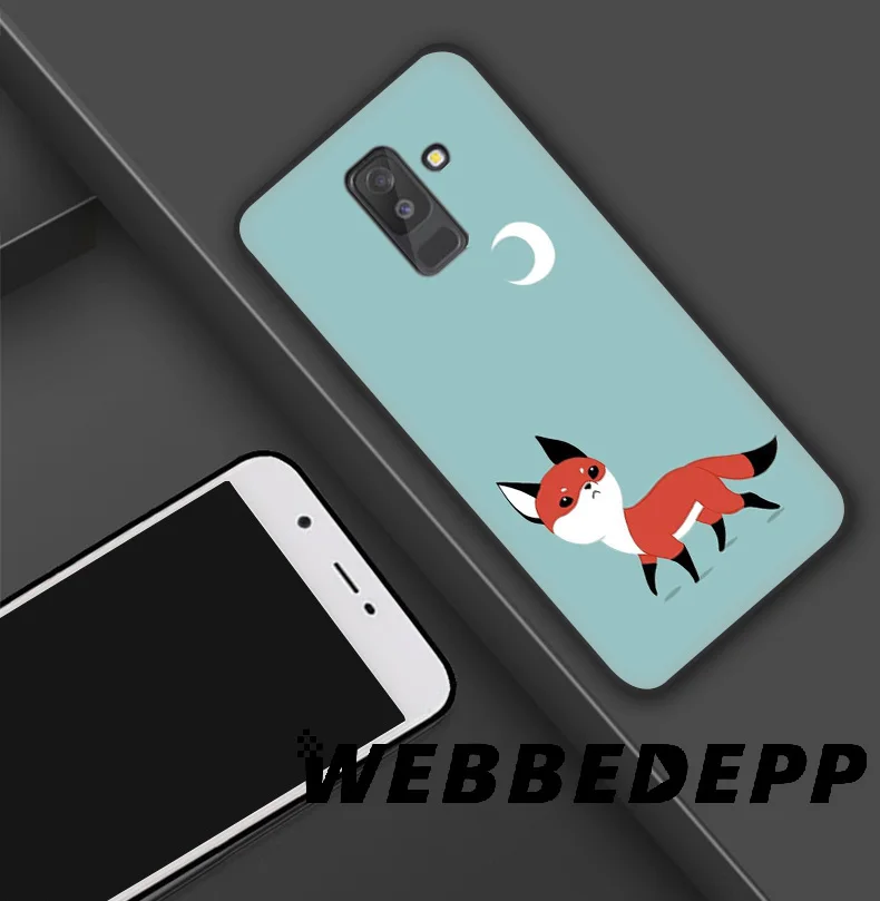 WEBBEDEPP лиса Милый Мягкий силиконовый чехол для Samsung Galaxy A9 A8 A7 A6 Plus 2018 A5 A3 2017 2016 Note 9 8 |
