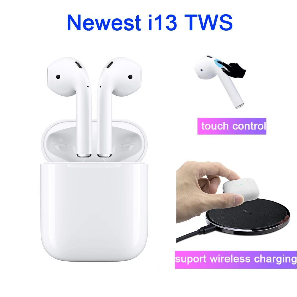 Новейшие i13 TWS сенсорное управление 1:1 для беспроводного Bluetooth 5 0 3D супер бас