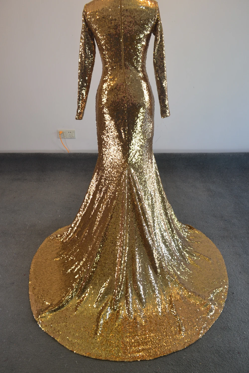 Robe De Soiree роскошное платье для выпускного вечера с золотыми пайетками и