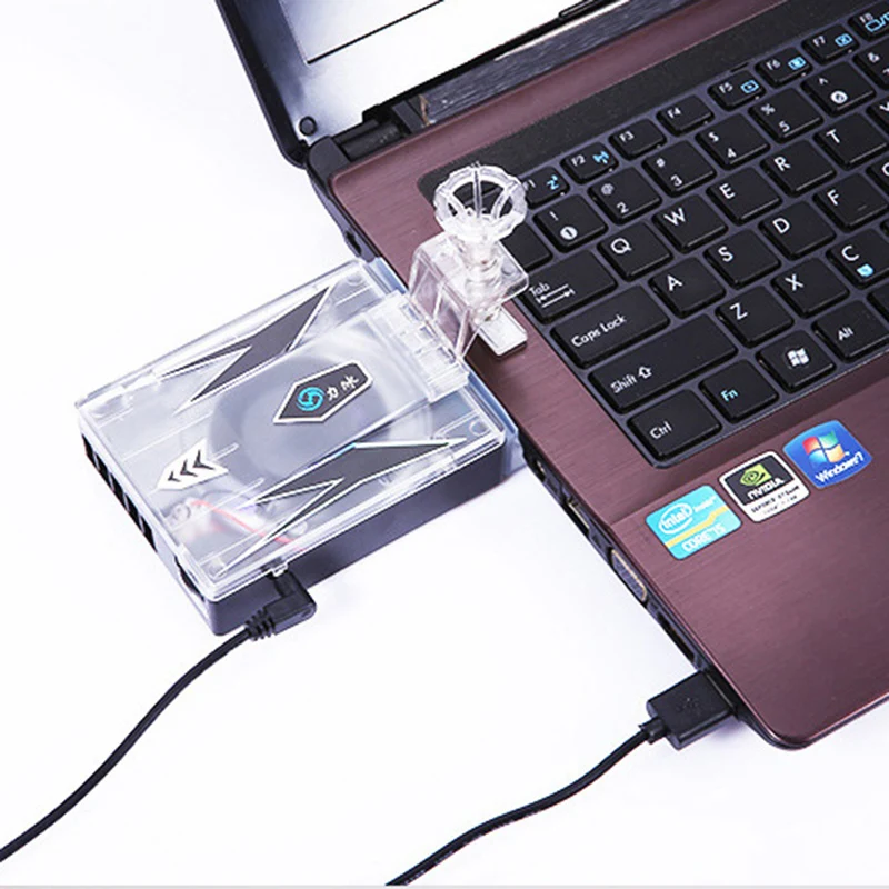 Вакуумный всасывающий USB охлаждающая подставка для ноутбука, вытяжной вентилятор охлаждения, охладитель процессора для ноутбука, аппаратное охлаждение компьютера