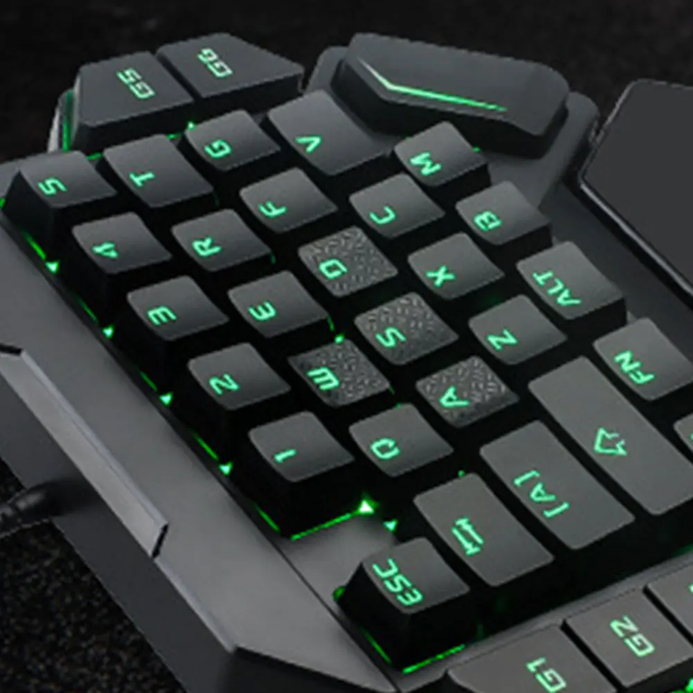 K50 универсальная RGB подсветка одна рука офис есть курица Проводная игровая клавиатура Механическая 35 клавиш эргономичный Настольный портативный