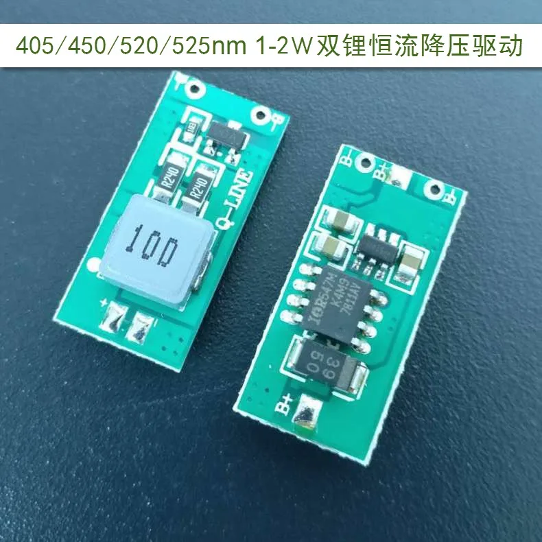 Controlador de diodo láser azul, placa de circuito PCB de 1W, 1,6 W, 3W, 445/520nm, doble litio, 450nm, 12V, 3A, reductor de corriente constante, bricolaje