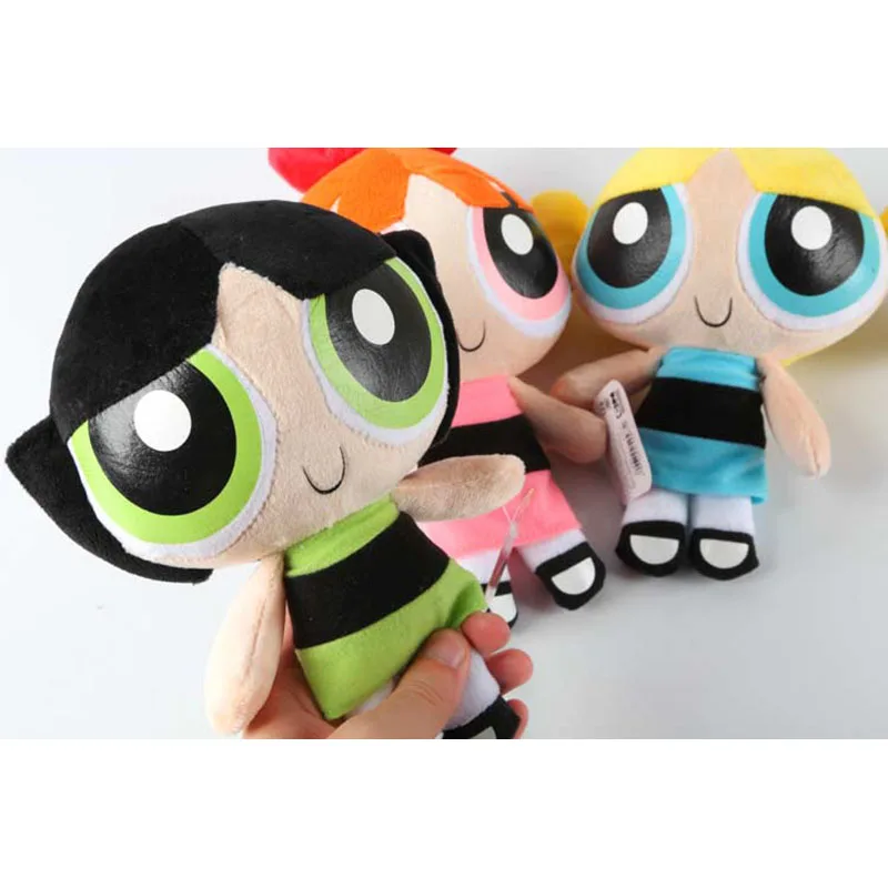 Плюшевая кукла Powerpuff для девочек 20 см игрушки детей пузырьки Бабочка мягкая