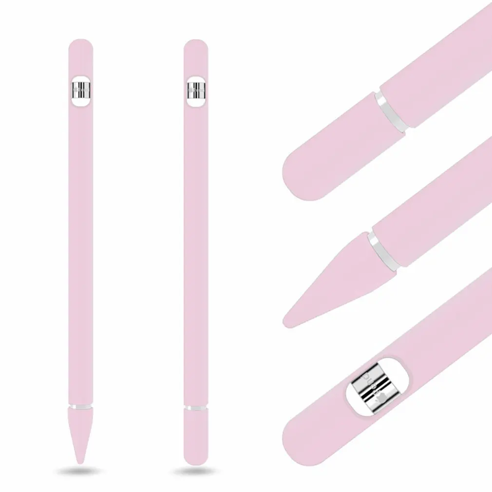 Цветной мягкий силиконовый совместимый для Apple Pencil чехол совместимый для iPad Tablet стилус защитный чехол