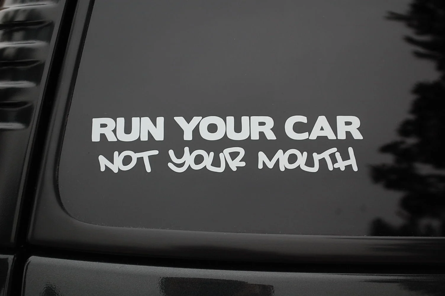 Виниловые наклейки для автомобиля Run Your Car Not Mouth (V95) JDM Honda Illest Acura|Наклейки на