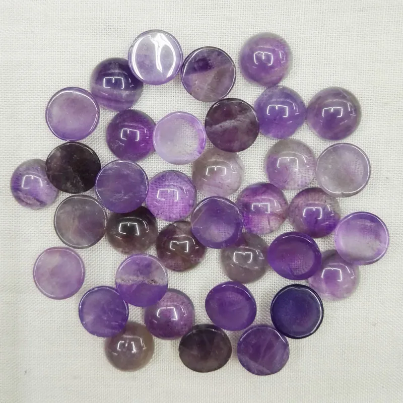 Круглые Бусины Из Натурального фиолетового хрусталя 12 мм 50 шт./лот | Украшения и