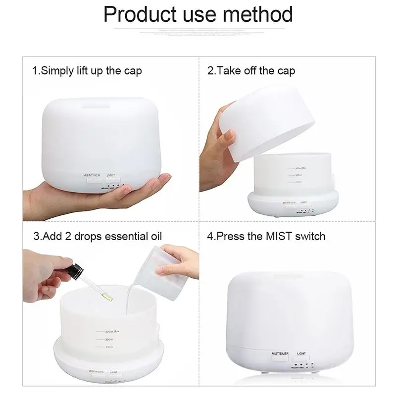 

AKDSteel Life Star 300ml Humidifier Diffuser Aroma dengan Lampu Malam LED