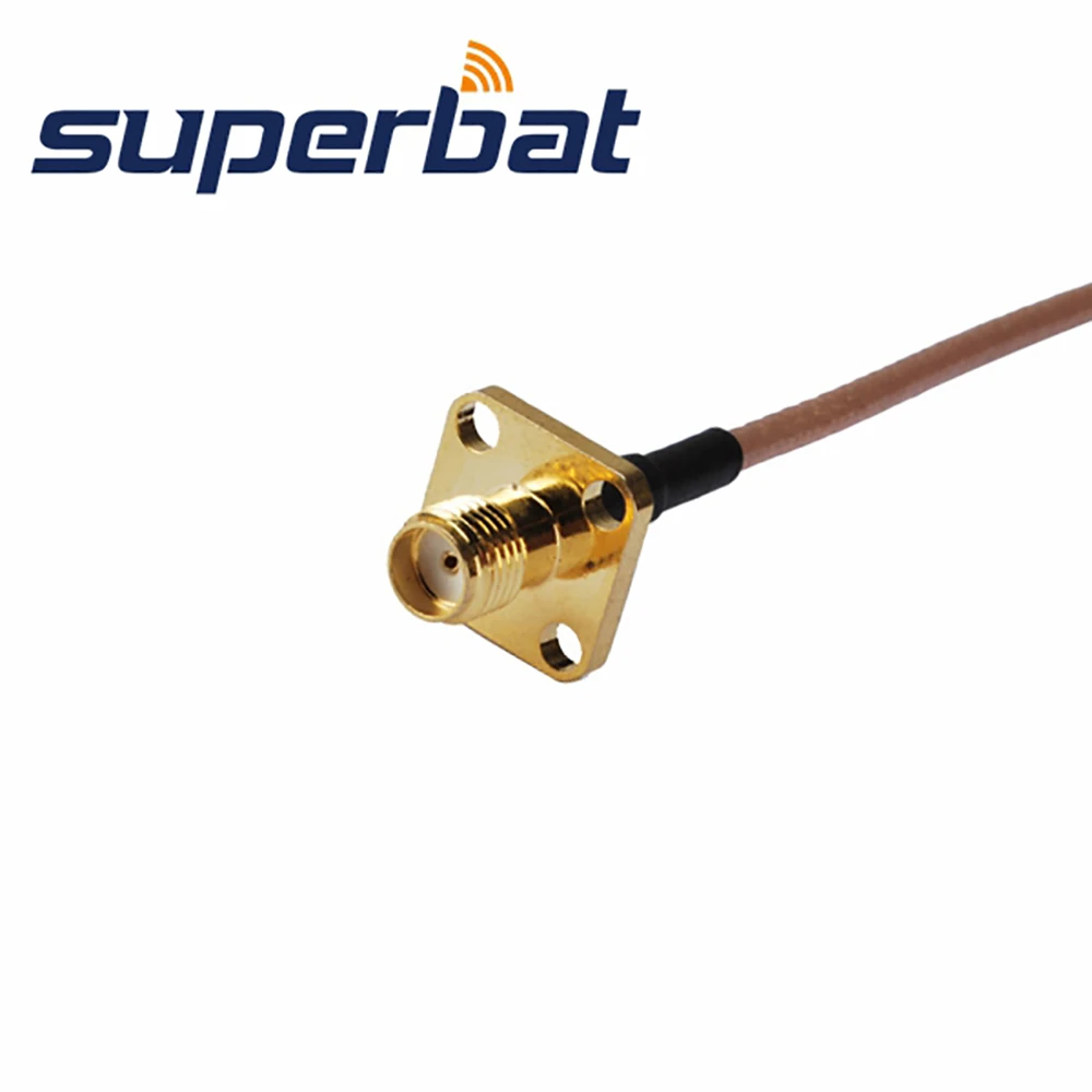Кабель Superbat с разъемом SMA и 4 отверстиями Прямоугольный штекер RG316 20 см
