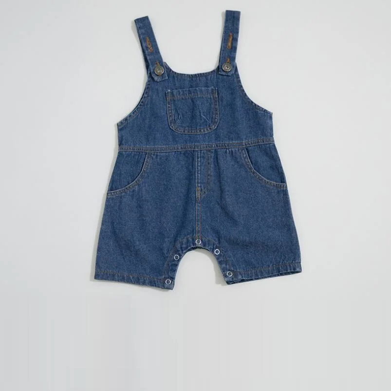 2019 для маленьких девочек мальчиков джинсовая одежда Джинсы брюки комбинезоны