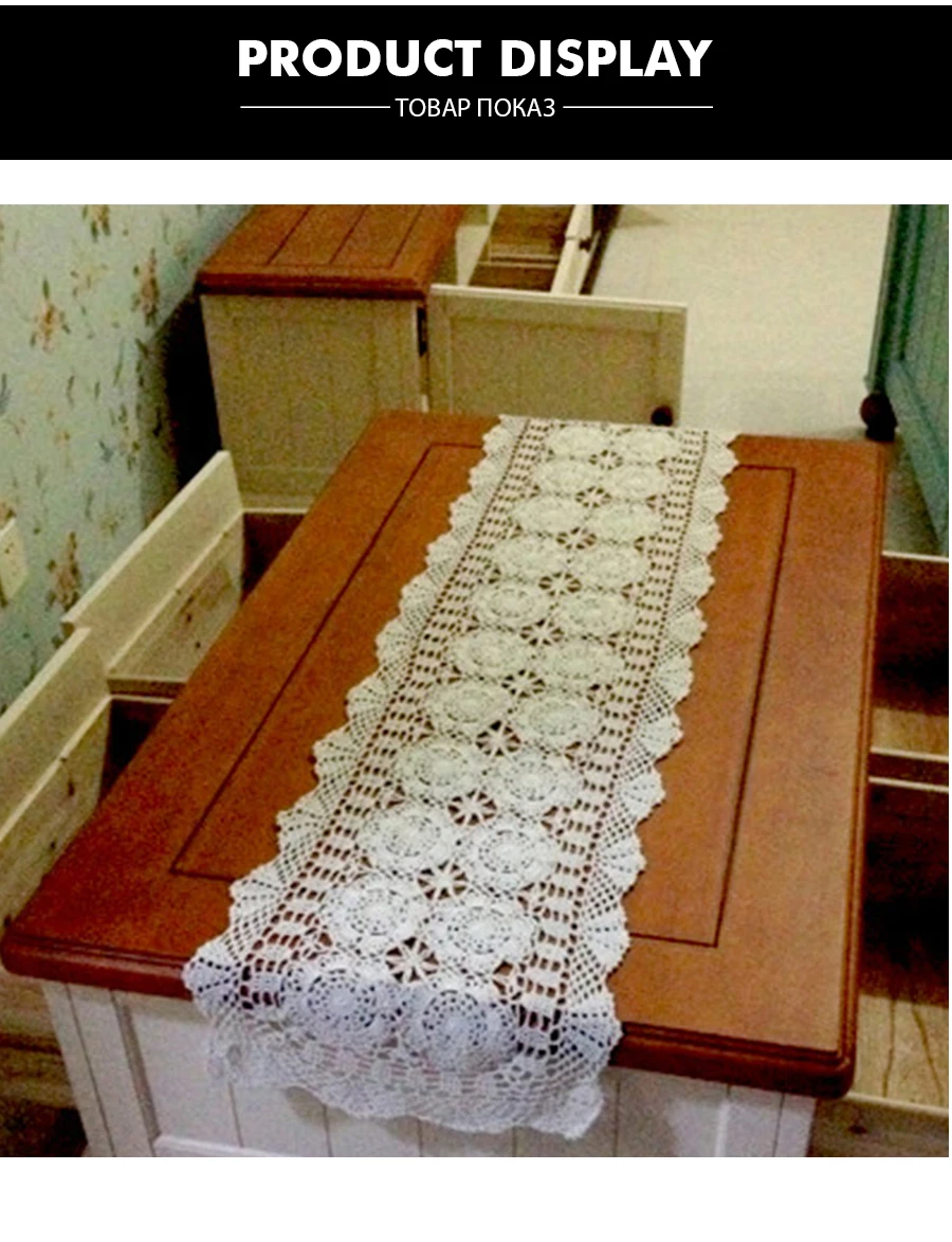 IBANO ручная работа хлопок крючком скатерть кружева Doilies настольная дорожка с цветами для дома кофейня украшение стола 1 шт./лот