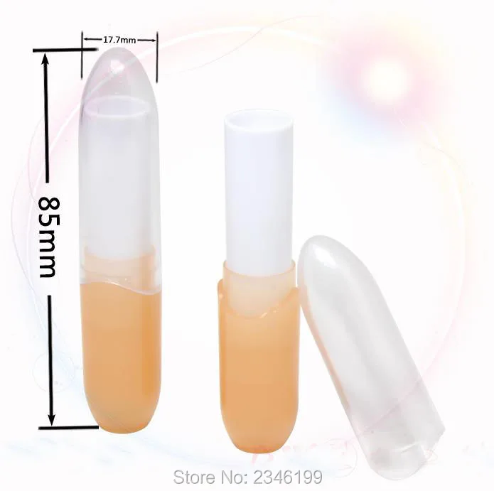 100 шт./лот в форме капсулы пустая трубка для бальзама губ DIY пластиковая посылка