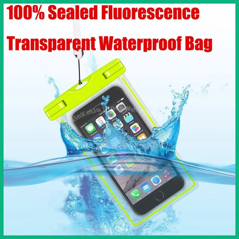 Флуоресцентный светящийся прозрачный водонепроницаемый чехол для iPhone 6 5