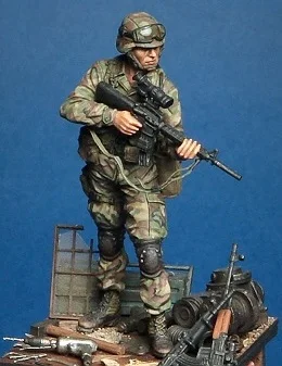 1/35 Scale Unpainted Resin Figure Modern American scout | Model Building Kits