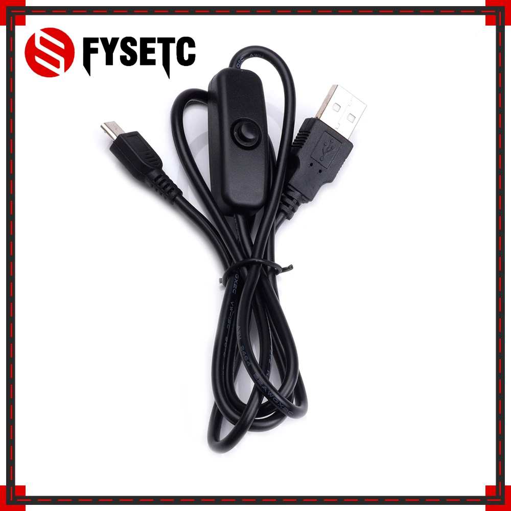 Raspberry Pi 3 Model B кабель питания с кнопкой включения/выключения Micro USB зарядный 1 м для