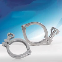 2stainless steel ss sus 304 sanitary clamp single pin tri clamps clover for 64mm od ferrule