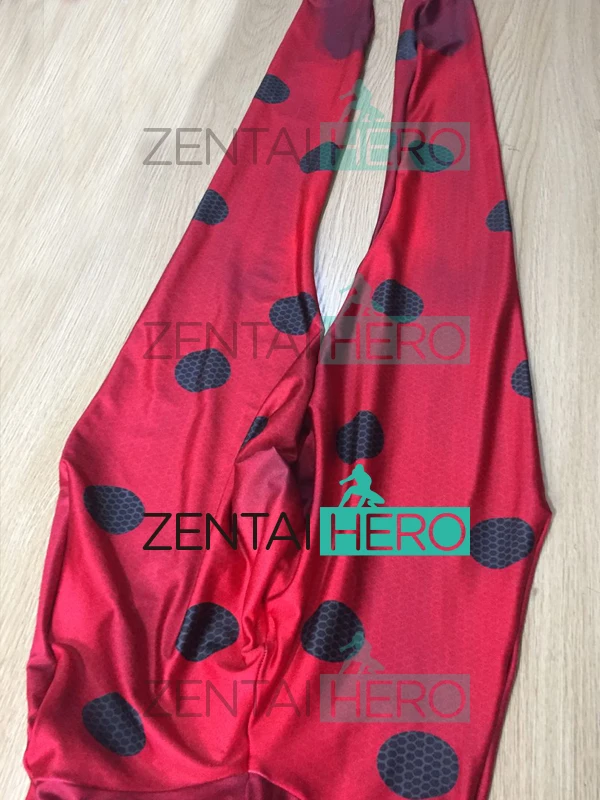 Женский костюм Леди Баг красный трико с 3D принтом облегающий супергероя боди