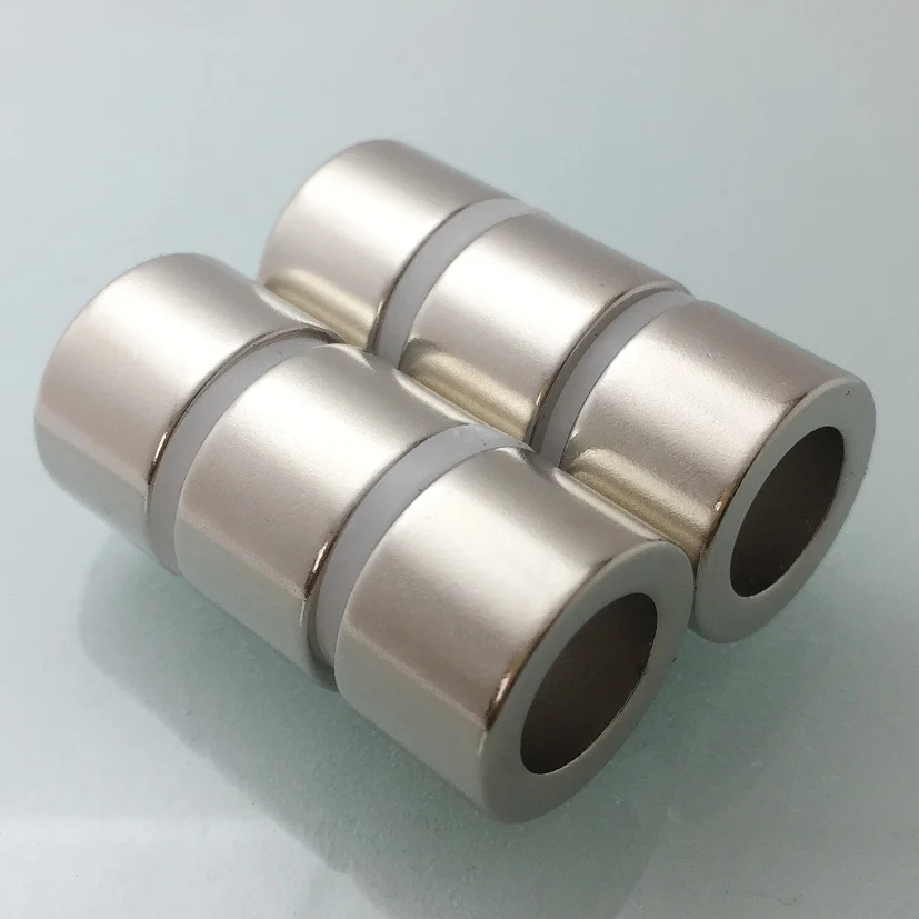 4 шт. постоянный магнит Dia16 Dia10x10mm NdFeB никелированный N38 Сильная модель ремесла