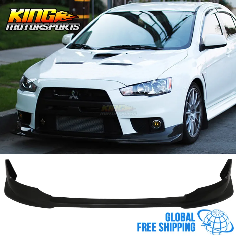 Подходит для 08-15 Mitsubishi Lancer Evolution X VR Стиль переднего бампера губы глобальная по всему миру