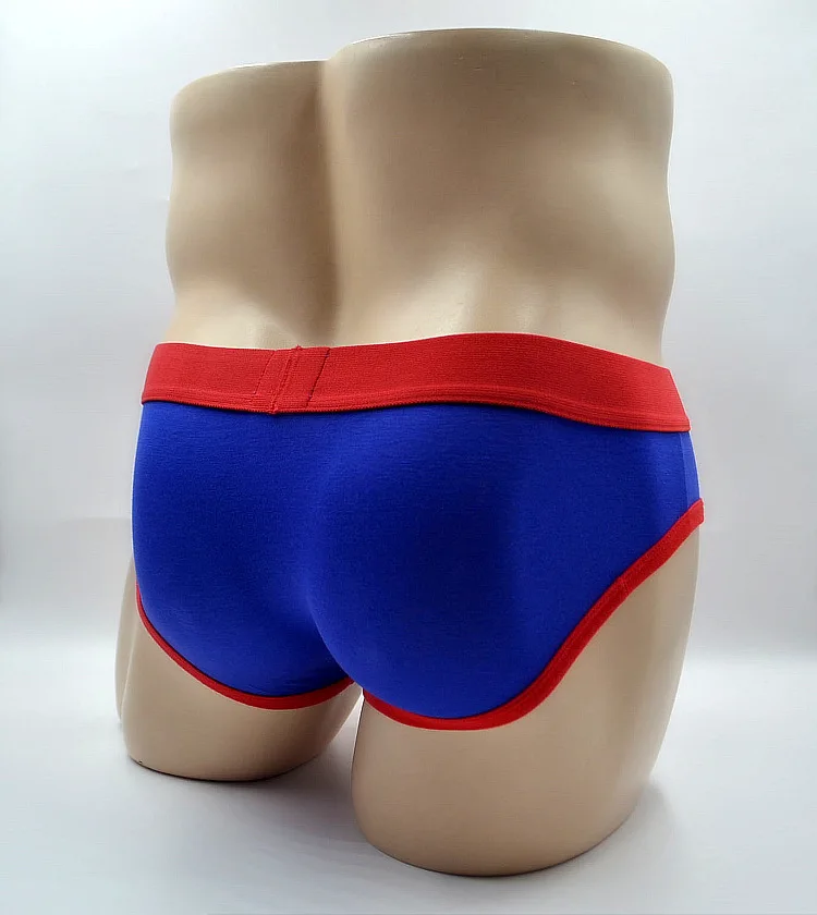 2017 New Arrive Cartoon Superman Men's Briefs 100% Cotton Sexy Mens Underpants Fashion Underwear Size M-XL |
