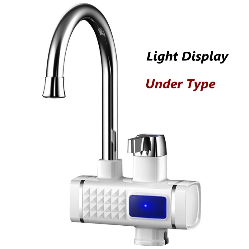 XJS-DX-white DMWD 3000 Вт мгновенный Электрический водонагреватель с дисплеем температуры, электрический водонагреватель без резервуара для горячей воды, для ванной, кухни, 220 В, ЕС - Цвет: XJS-DX-white