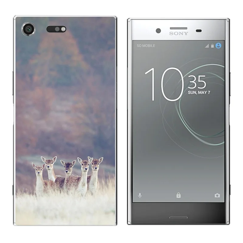 Новый чехол для Sony Xperia XZ Премиум мягкий TPU с принтом &quotволны&quot Premium G8141 G8142 задняя