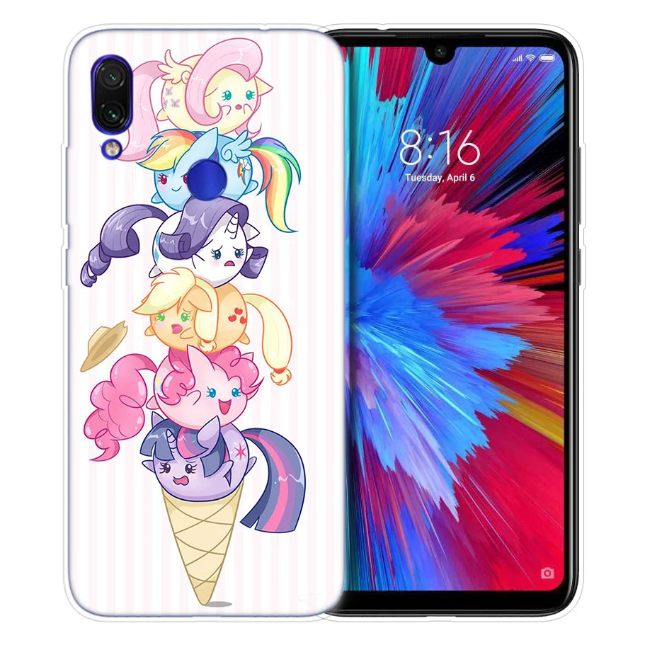 Чехол My Little Pony для Xiao mi Red mi Note 7 7S K20 Y3 GO S2 6 6A 7A 5 Pro mi Play 9T A1 A2 8 Lite Poco F1 аниме чехлы для телефонов