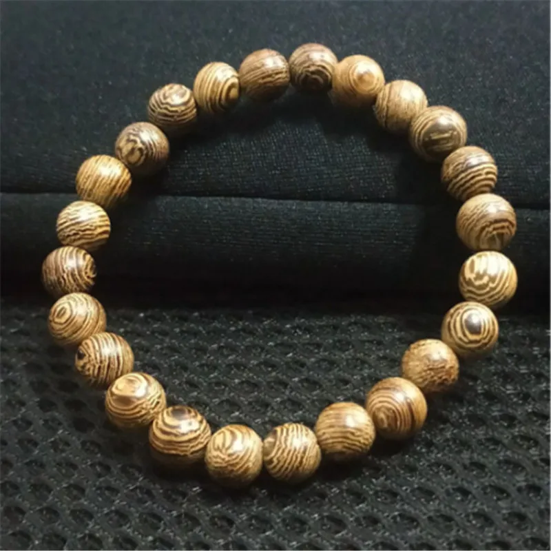 Буддизм Будда слово деревянные бусины чакра четки Pulseras108 8 мм браслет Мужчины