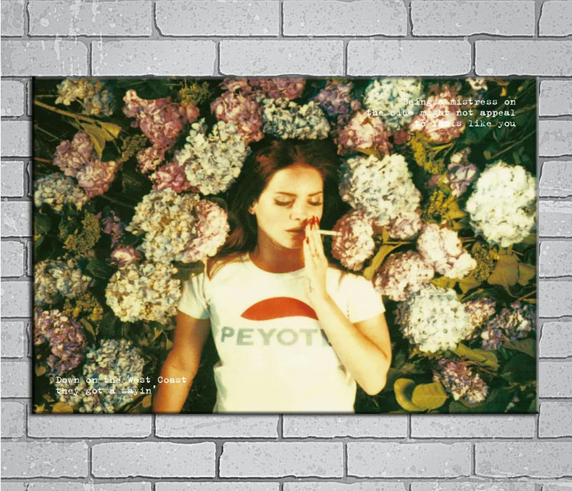 Lana Del Rey музыкальный Звездный светильник холст на заказ постер 24x36 27x40 дюймов