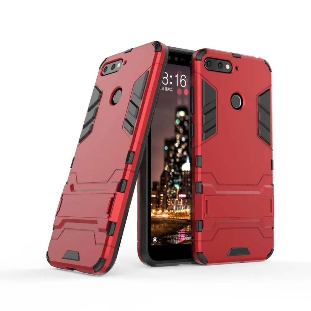 Чехол для Huawei Honor 7C 5 7 дюйма Гибридный Силиконовый + ТПУ чехол накладка на заднюю