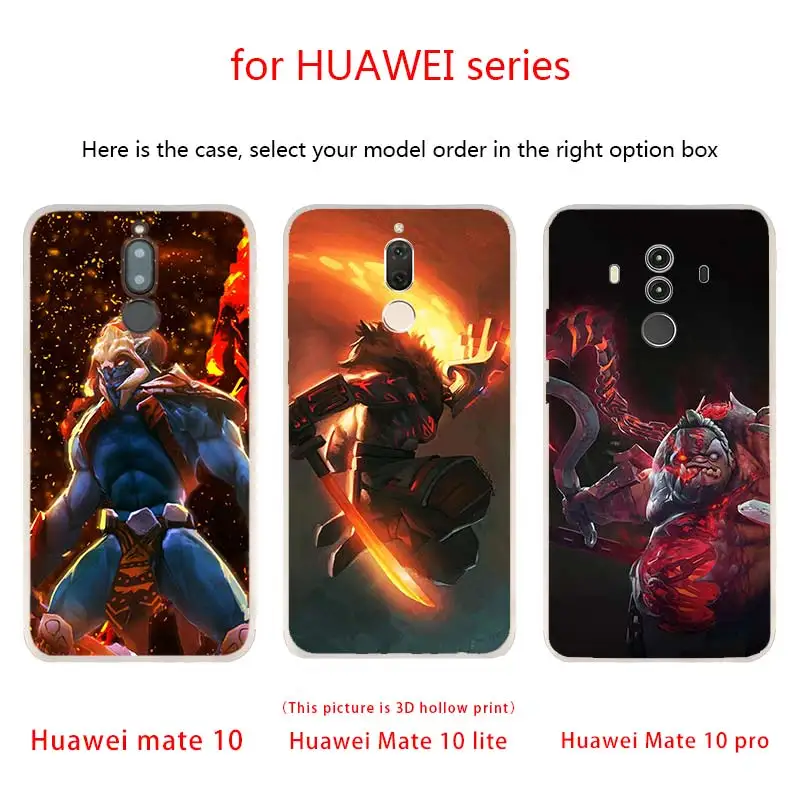 Чехлы для телефона Shadow Fiend Dota 2 Huawei Mate 30 20 10 Lite Pro мягкий силиконовый чехол Y9 2019 2018 Nova