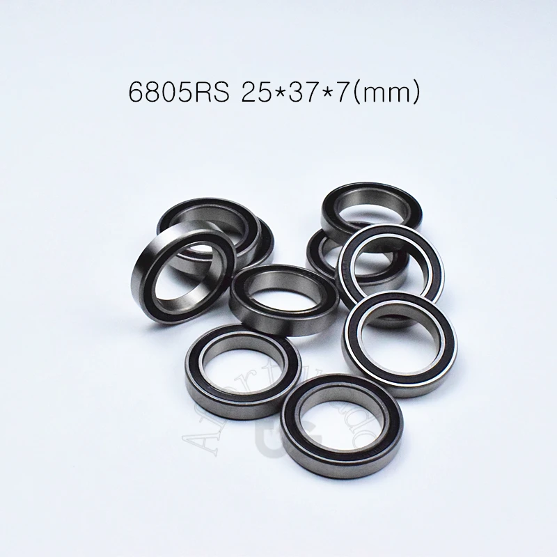 Подшипник 6805 6805RS 25*37*7 (мм) 10 шт. подшипник из хромистой стали с резиновым