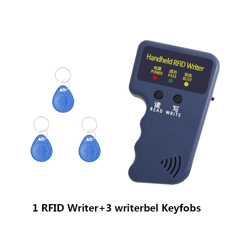 Портативный 125 кГц RFID Дубликатор Копир Писатель программист считыватель+ ключи+ карты костюмы RFID Писатель/копир/ридер/Дубликатор - Цвет: as photo shows