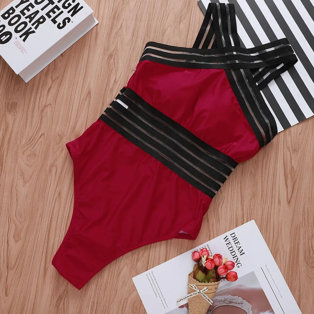 Женский сексуальный цельный купальник бикини пуш ап пляжная одежда|Комбинезоны|