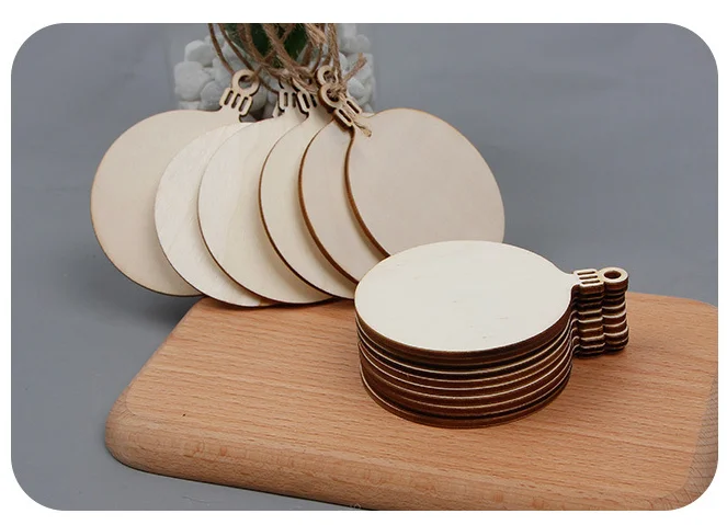 Деревянная бирка с отверстиями 10 шт. веревка для скрапбукинга хобби сделай сам