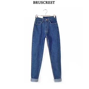 2021 винтажные черные джинсы с завышенной талией, винтажные облегающие джинсовые брюки-карандаш для мам