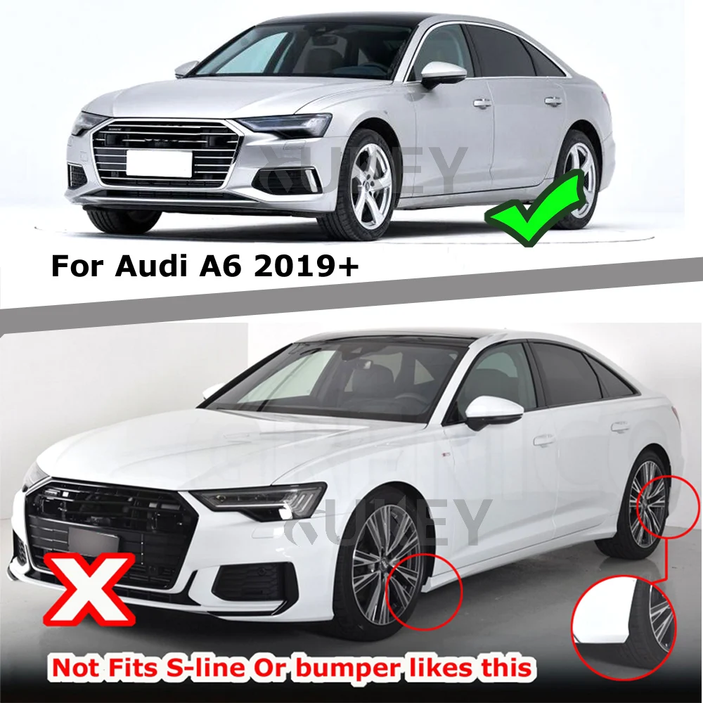 Брызговики автомобильные для Audi A6 C8 седан S-Line Брызговики ограничители Брызговики клапаном спереди и сзади защитный чехол для крыла