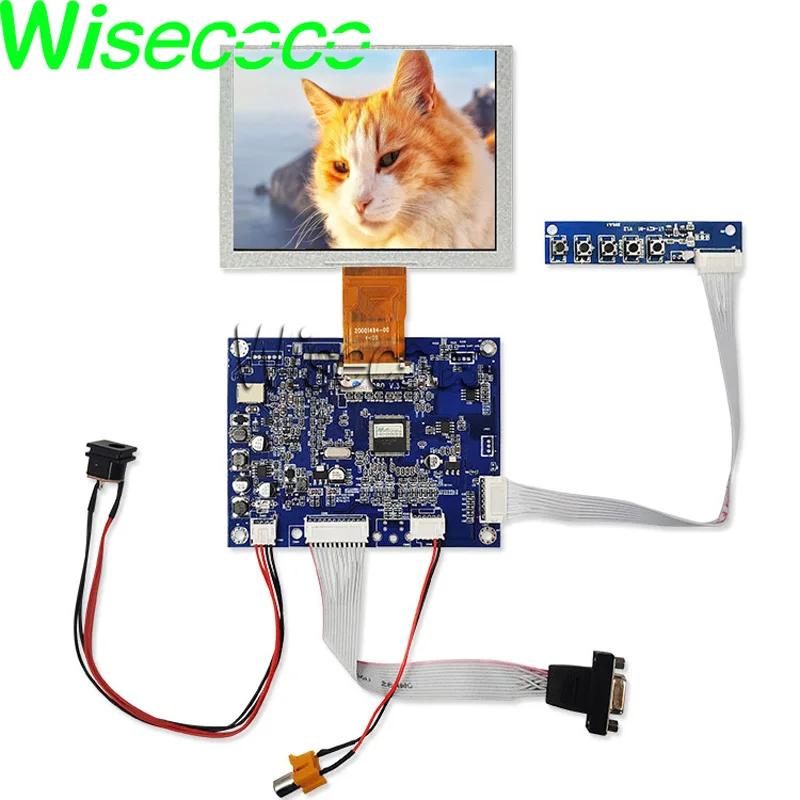 ZJ050NA 08C ЖК экран 5 дюймов 640x480 панель дисплея с VGA AV управления KYV N2 V6|ЖК-экраны и