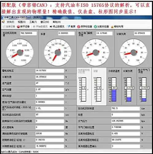 CAN анализатор+ 2* OBD Адаптеры+ бензин ISO 15765 протокол интерпретация+ низкая скорость отказоустойчивый CAN/Однолинейный CAN