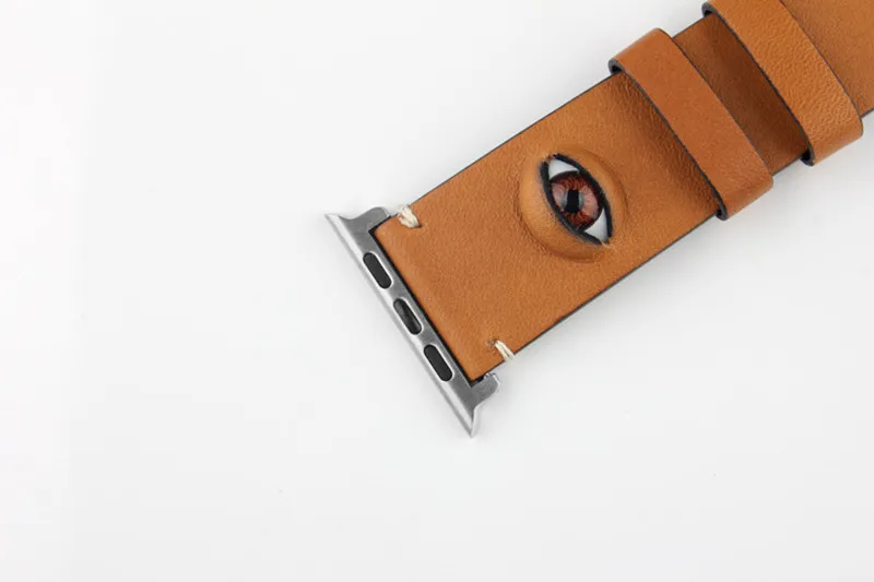 3D ремешок на глаза для Apple Watch Band 38 мм 42 мм ремень из коровьей кожи браслет для Apple Watch Band 44 мм 40 мм серии 4 3 2 1 полосы