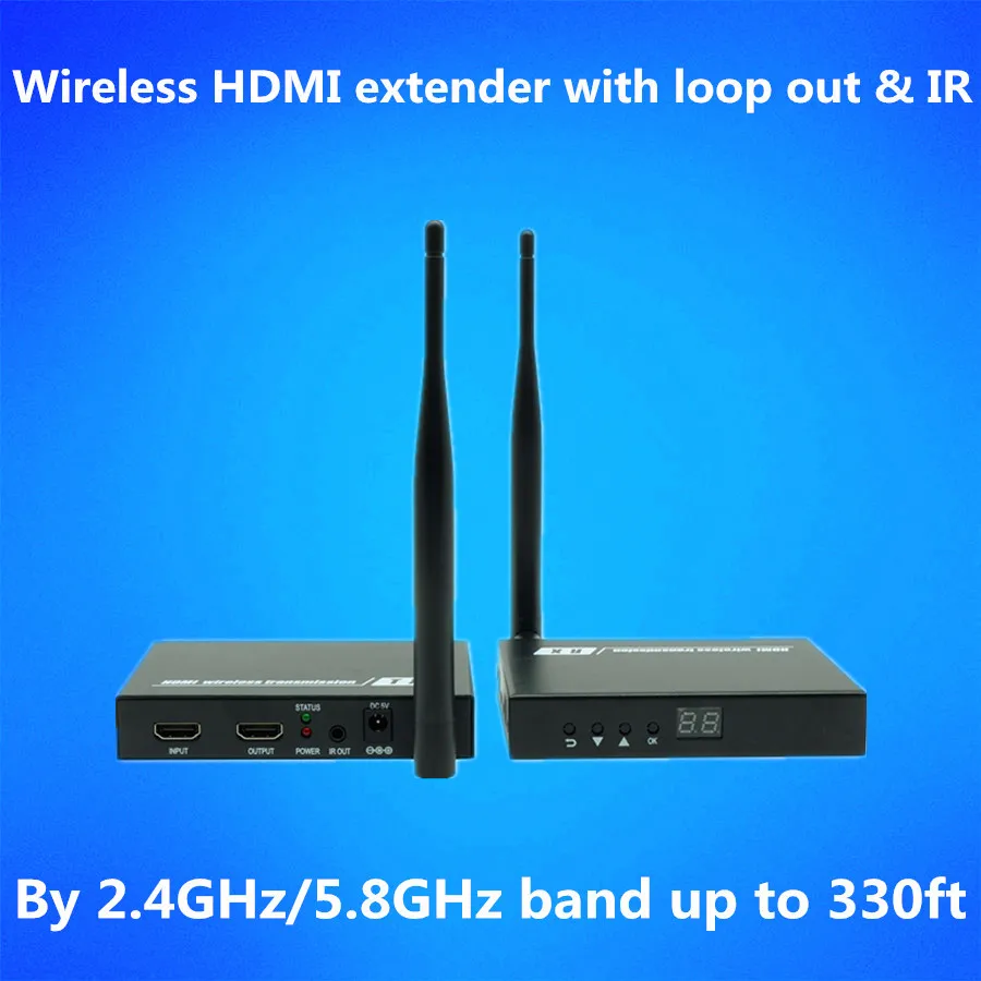328ft беспроводной HDMI сплиттер удлинитель передатчик 1080 P видео аудио отправитель