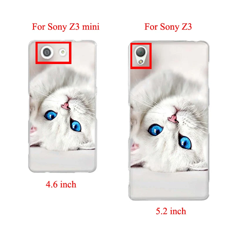 Чехол для телефона Sony Xperia Z3 D6603 D6616 Mini D5803 M55W чехол мобильный телефон сумки Z5 мягкий