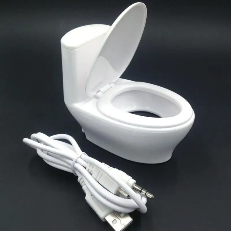 Мини динамик в форме унитаза usb динамик Компьютер маленький динамик мини аудио экзотический подарок