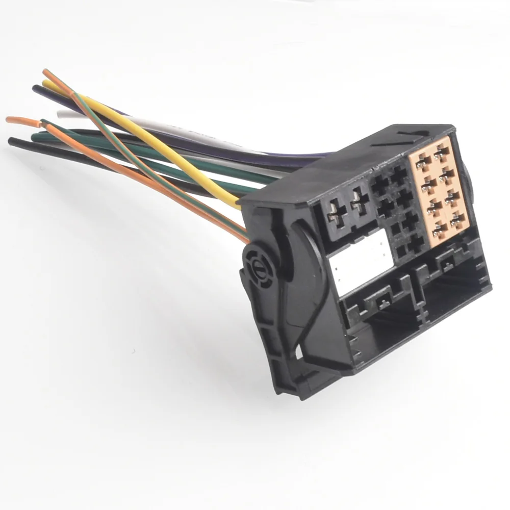 

Автомобильный радиоприемник с адаптером питания, Штекерный переходник, вилка для VW 2002 ~ 2015 для Peugeot