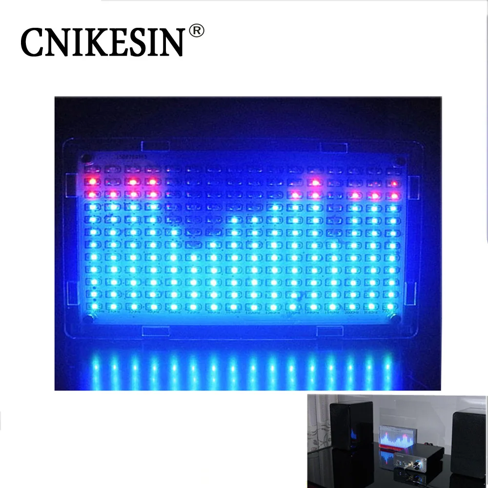 CNIKESIN DIY music spectrum display box parts LED colorful of 51 single-chip audio Kit | Электронные компоненты и