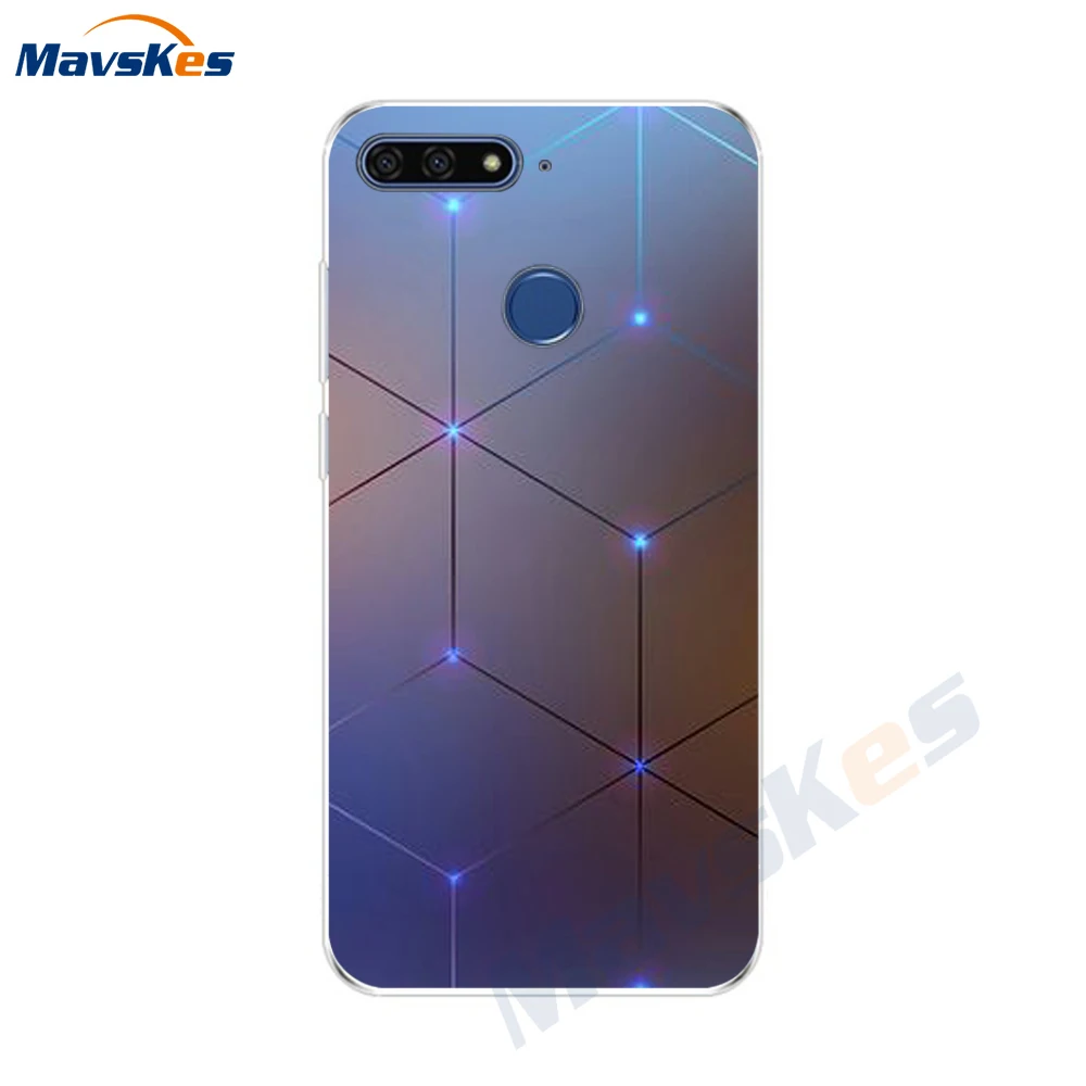 46 Для huawei Honor 7C чехол 5," Мягкий ТПУ силиконовый бампер на Honor 7C чехол s для huawei Honor 7C AUM-L41 чехол для телефона задняя крышка - Цвет: 46